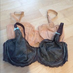 Two 30G bras Panache and Just Peachy